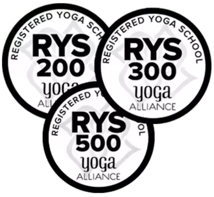 RYS 200 300 500 Yoga Alliance badges